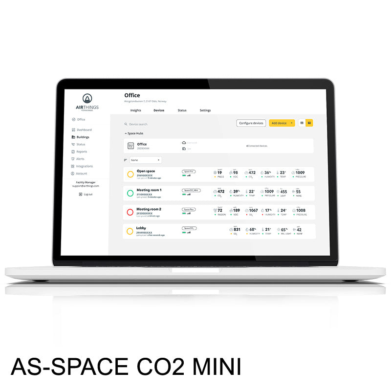 Space CO2 Mini: Indoor Air Quality Monitor 4-Pack