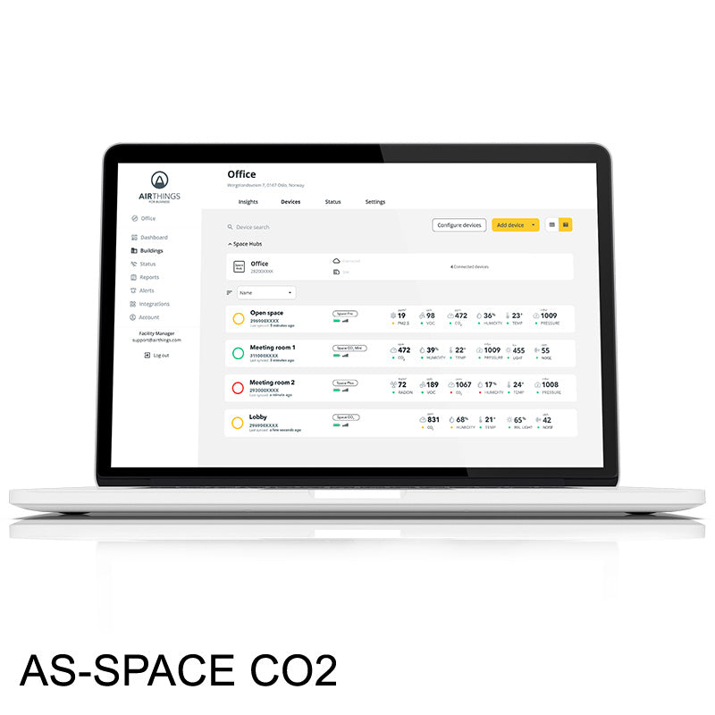 Space CO2: Indoor Air Quality CO2 Monitor for Businesses