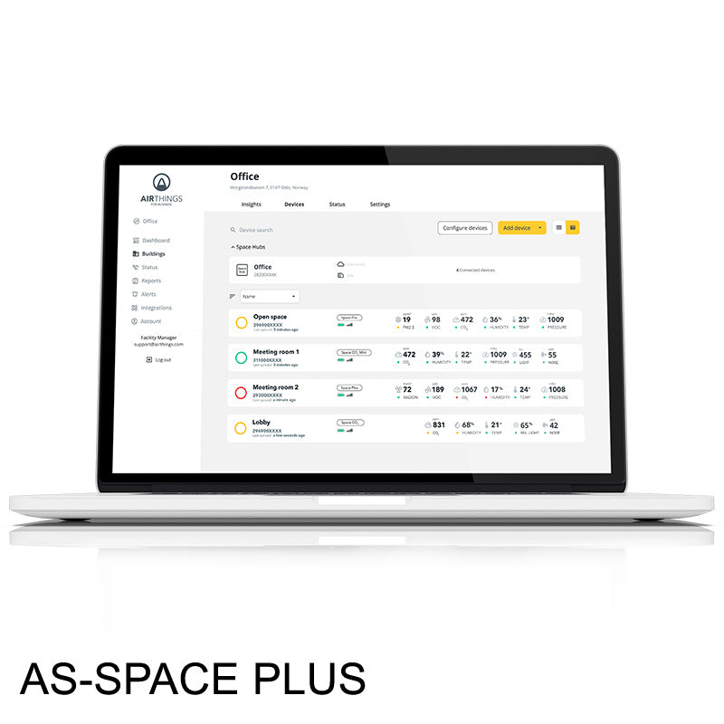 Space Plus: Radon and CO2 Indoor Air Quality Monitor