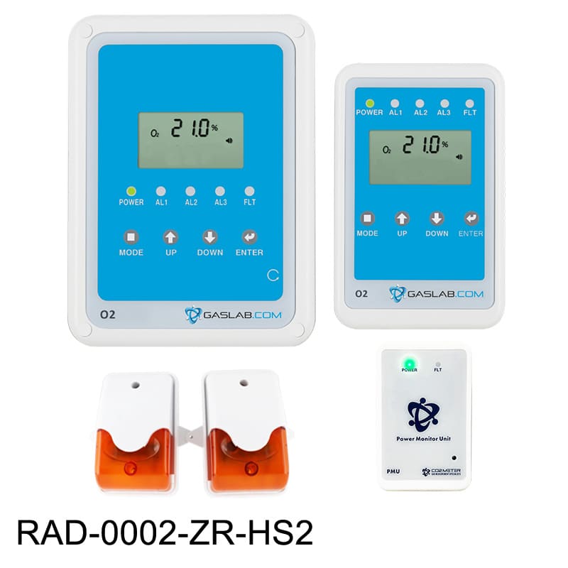 Complete O2 Deficiency Safety Monitoring Kit