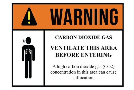 CO2 Warning Signs, NFPA 704 Compliance, and Carbon Dioxide Safety Monitoring