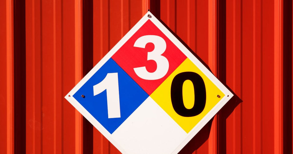 NFPA 704 Sign for CO2