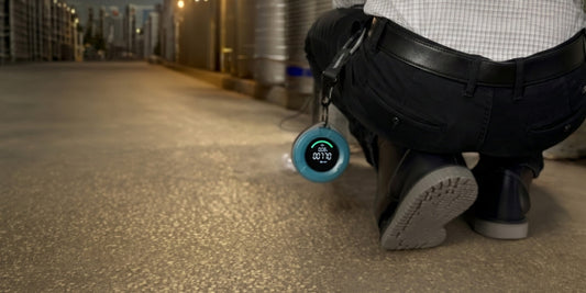PRO-10 on the beltloop of a gas detector installer
