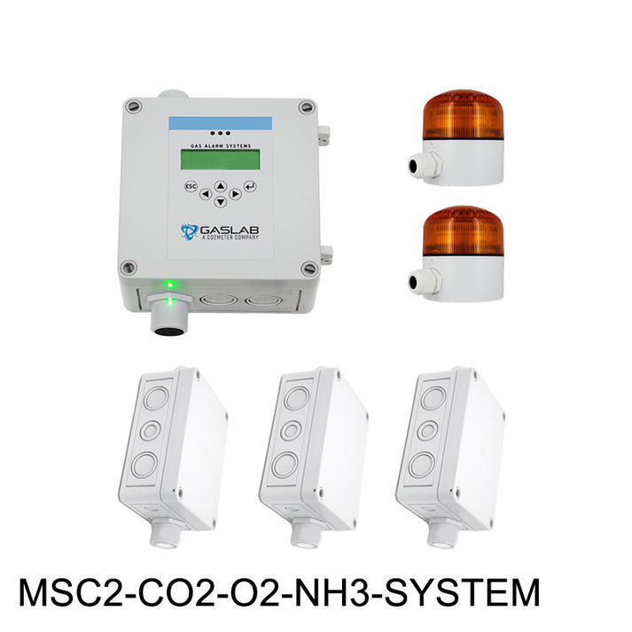 CO2, O2 and NH3 Fixed Gas Safety System for Laboratories & Pharma | Mu ...