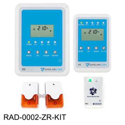 Complete O2 Deficiency Safety Monitoring Kit