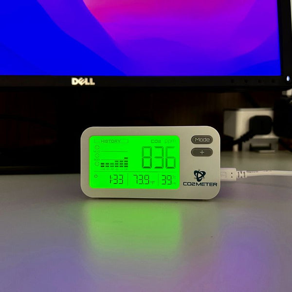  Motteru Mini CO2 Detector with Alarm - Air Quality