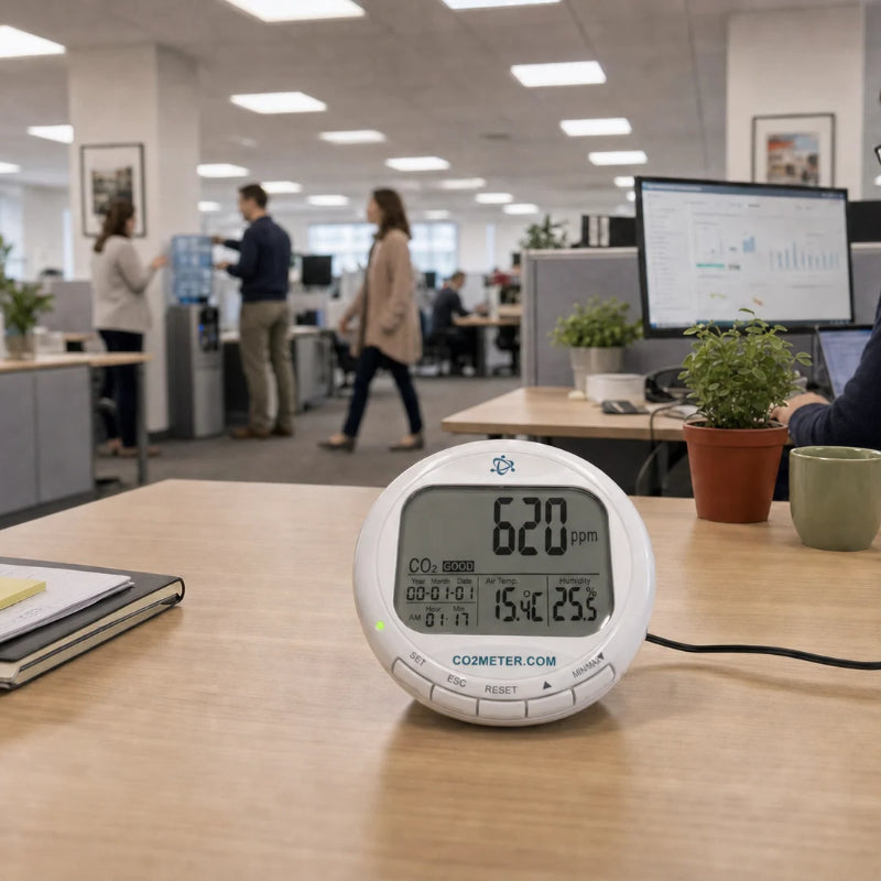 TIM10 Desktop CO2, Temp. & Humidity Monitor