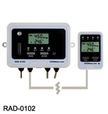 Remote CO2 Storage Safety Dual Alarm - CO2 Meter